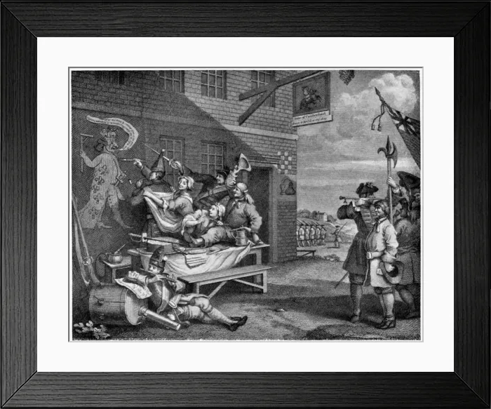 Framed Print : The Invasion, England, c1834-1860 (1910). Artist: Thomas Phillibrown Framed Print : The Invasion, England, c1834-1860 (1910). Artist: Thomas Phillibrown