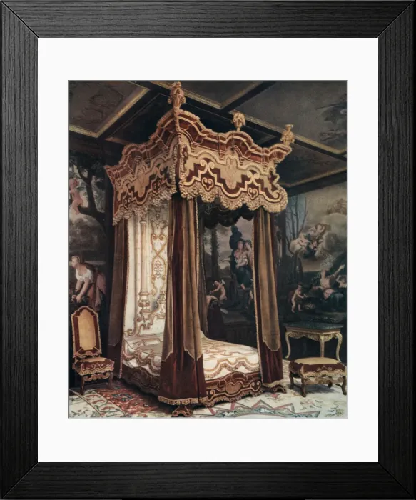 Framed Print : A Royal Bedstead, 1910 Framed Print : A Royal Bedstead, 1910