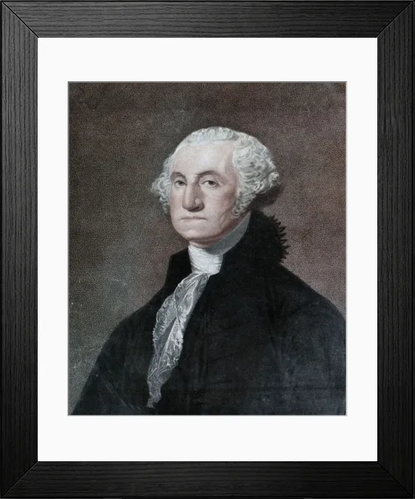 Framed Print : George Washington, first President of the United States, c1798 (1912). Artist: William Nutter Framed Print : George Washington, first President of the United States, c1798 (1912). Artist: William Nutter
