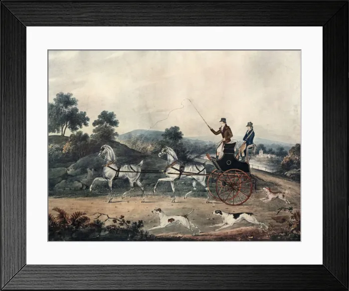 Framed Print : Driving Tandem, 1912 Framed Print : Driving Tandem, 1912