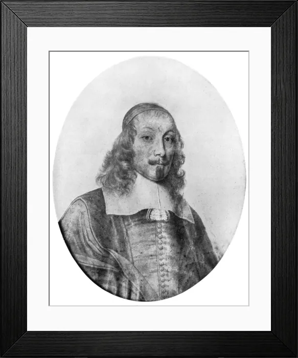 Framed Print : Jules Mazarin, Italian-born French politician, 17th century (1912). Artist: David Loggan Framed Print : Jules Mazarin, Italian-born French politician, 17th century (1912). Artist: David Loggan