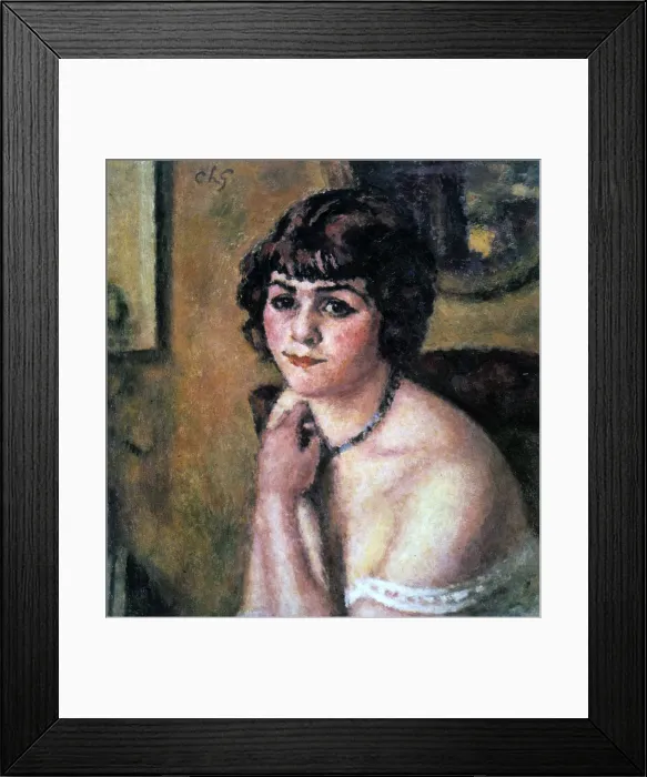 Framed Print : Head of Young Girl, 1909. Artist: Charles Guerin Framed Print : Head of Young Girl, 1909. Artist: Charles Guerin