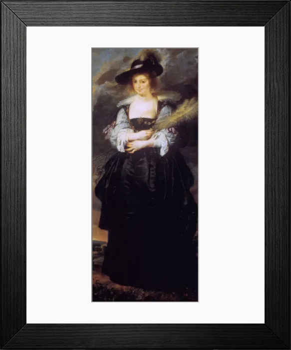 Framed Print : Portrait of Helena Fourment, c1630-32. Artist: Peter Paul Rubens Framed Print : Portrait of Helena Fourment, c1630-32. Artist: Peter Paul Rubens