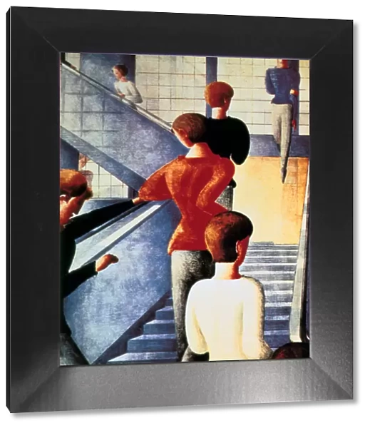 Stairs to the Bauhaus, 1932. Artist: Oskar Schlemmer