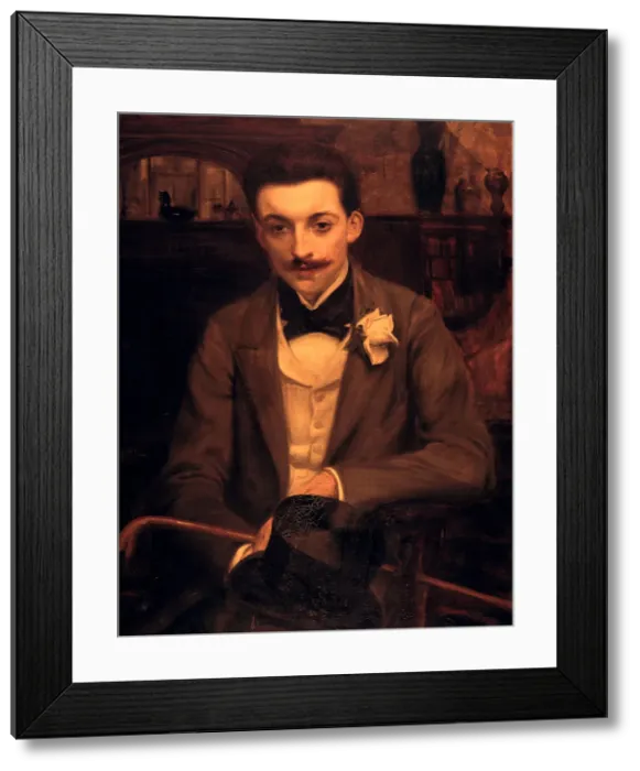 Framed Print : Portrait of P. Louys, c1861-1942. Artist: Jacques Emile Blanche Framed Print : Portrait of P. Louys, c1861-1942. Artist: Jacques Emile Blanche