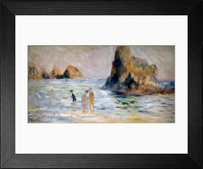 Framed Print : Moulin Huet Bay, Guernsey, c1883. Artist: Pierre-Auguste Renoir Framed Print : Moulin Huet Bay, Guernsey, c1883. Artist: Pierre-Auguste Renoir