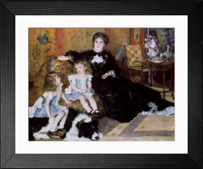 Framed Print : Madame Georges Charpentier and Her Children, 1878 Artist: Pierre-Auguste Renoir Framed Print : Madame Georges Charpentier and Her Children, 1878 Artist: Pierre-Auguste Renoir