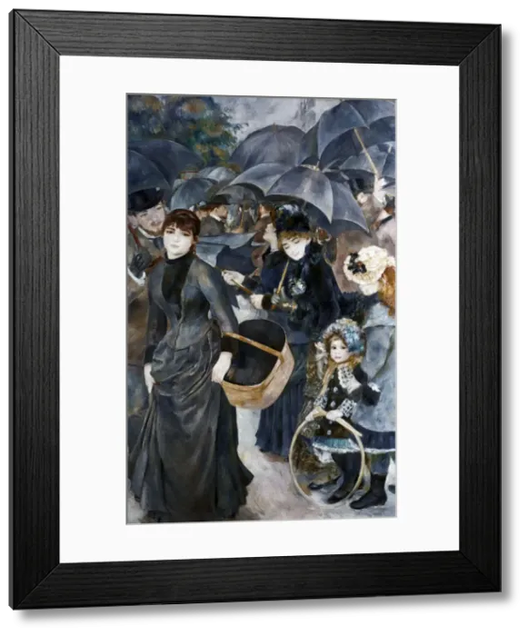Framed Print : The Umbrellas, 1881-1886. Artist: Pierre-Auguste Renoir Framed Print : The Umbrellas, 1881-1886. Artist: Pierre-Auguste Renoir
