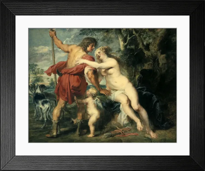 Framed Print : Venus and Adonis, c1630. Artist: Peter Paul Rubens Framed Print : Venus and Adonis, c1630. Artist: Peter Paul Rubens