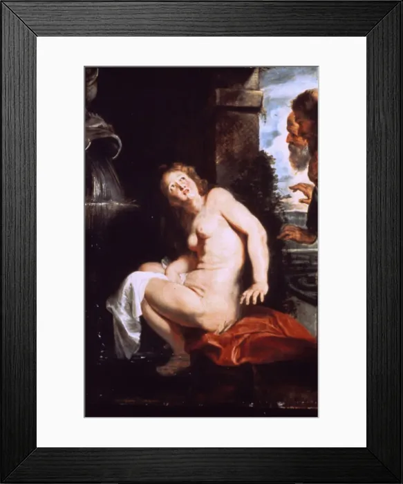 Framed Print : Susanna and the Elders, c1614. Artist: Peter Paul Rubens Framed Print : Susanna and the Elders, c1614. Artist: Peter Paul Rubens