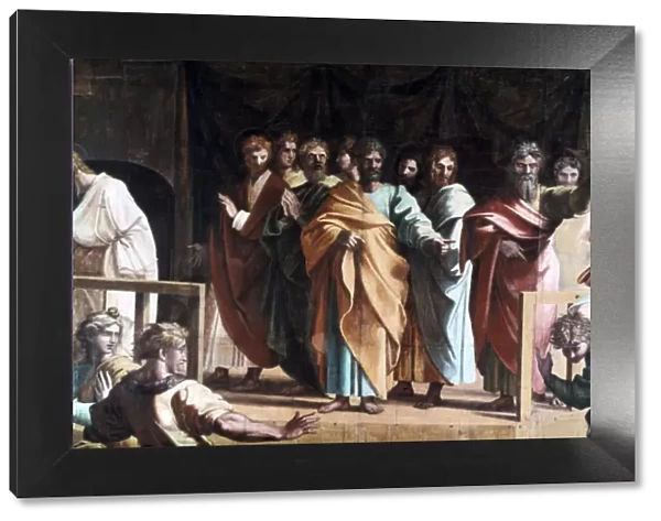 The Death of Ananias, 1515. Artist: Raphael