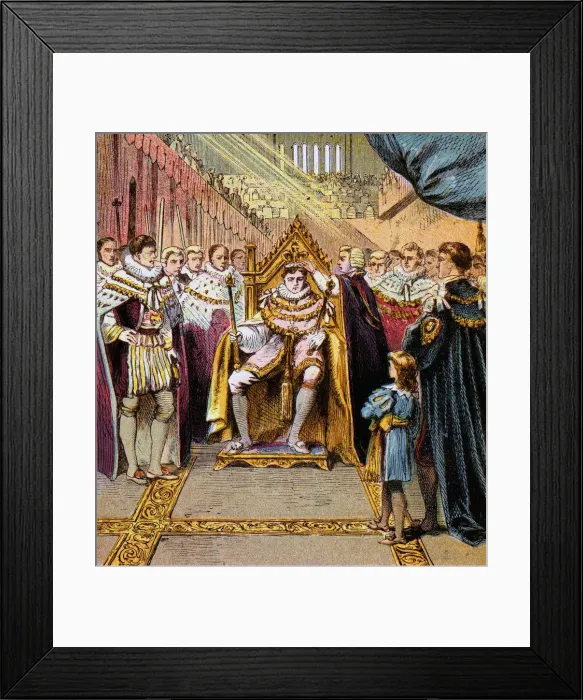 Framed Print : Coronation of George IV, 1820, (c1850s) Framed Print : Coronation of George IV, 1820, (c1850s)