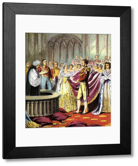 Framed Print : Marriage of Queen Victoria, 1840 (c1850s)