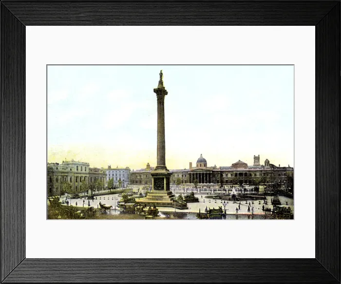 Framed Print : Trafalgar Square And Nelsons Column, London, 20th Century Framed Print : Trafalgar Square And Nelsons Column, London, 20th Century