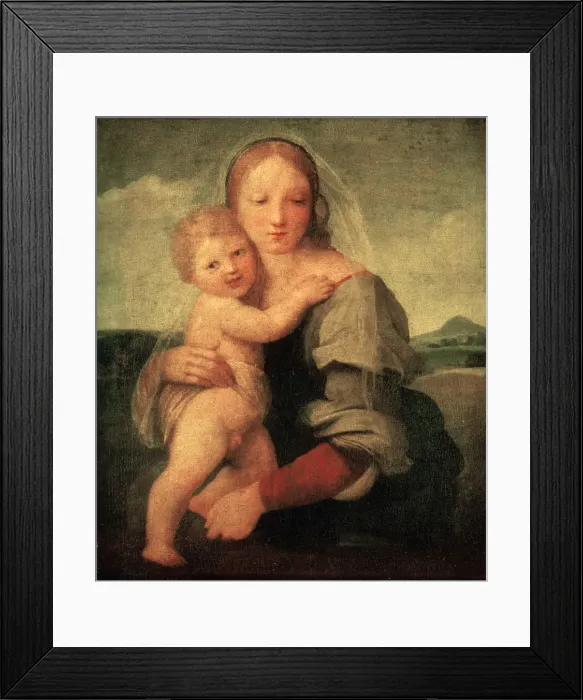 Framed Print : The Mackintosh Madonna, c1510-1512. Artist: Raphael Framed Print : The Mackintosh Madonna, c1510-1512. Artist: Raphael