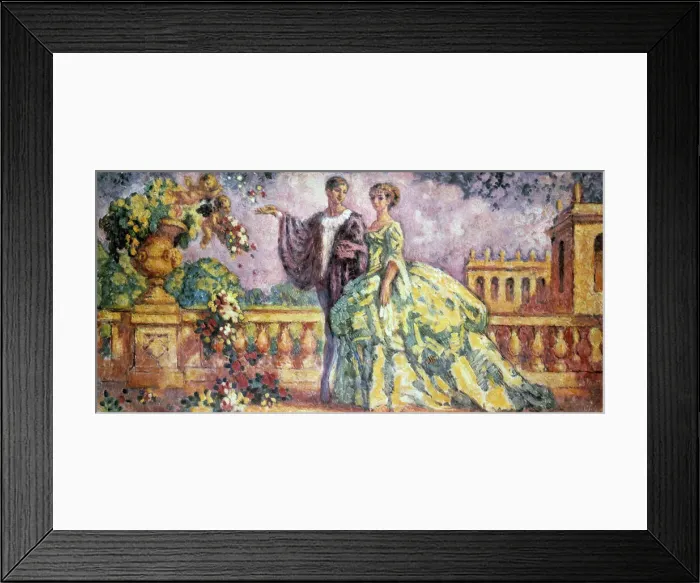 Framed Print : The Promenade, 1911. Artist: Charles Guerin Framed Print : The Promenade, 1911. Artist: Charles Guerin