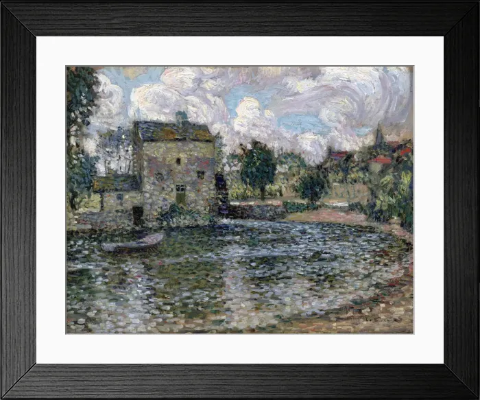 Framed Print : The Mill, Montreuil-Bellay, 1914. Artist: Henri Eugene Le Sidaner Framed Print : The Mill, Montreuil-Bellay, 1914. Artist: Henri Eugene Le Sidaner