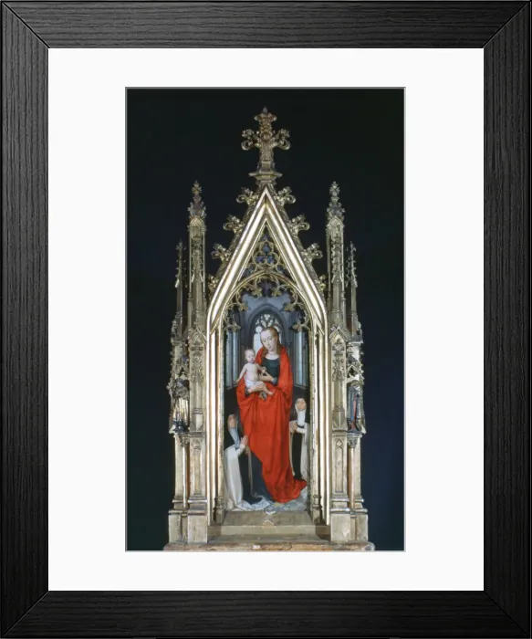 Framed Print : Virgin and Child, St Ursula Shrine, 1489. Artist: Hans Memling Framed Print : Virgin and Child, St Ursula Shrine, 1489. Artist: Hans Memling