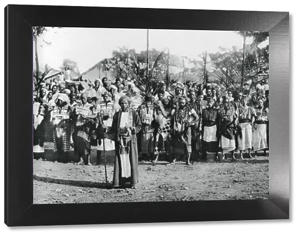 Native dancers in Mombasa, 1924-1925, (1937)