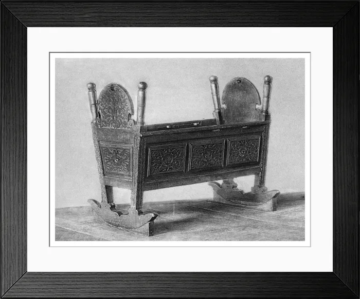 Framed Print : Queen Elizabeth Is cradle, (1896). Artist: Boussod, Valadon & Co Framed Print : Queen Elizabeth Is cradle, (1896). Artist: Boussod, Valadon & Co