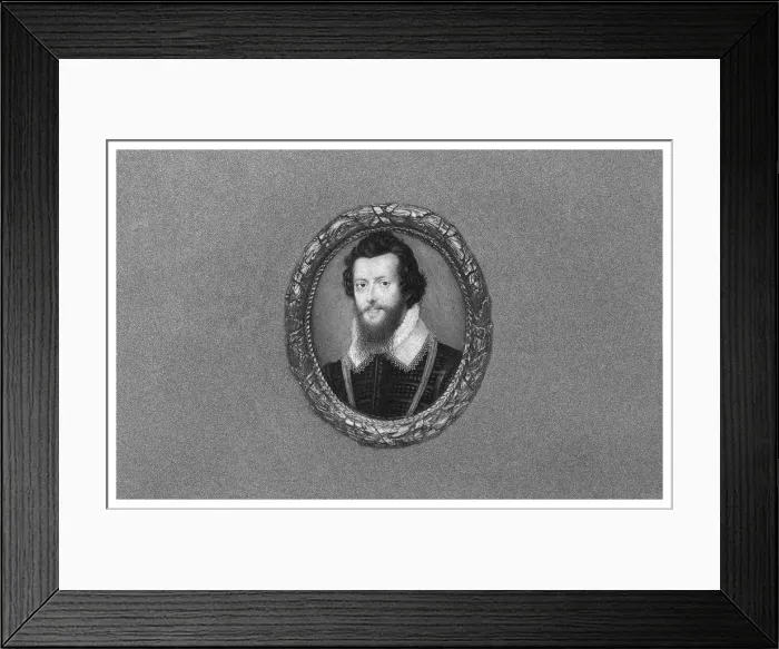 Framed Print : The Earl of Essex, 16th century, (1896). Artist: Isaac Oliver I