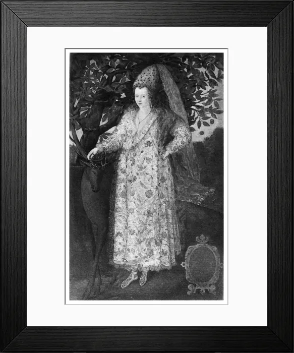 Framed Print : Portrait of a woman, 1590s, (1896). Artist: Marcus Gheeraerts, the Younger Framed Print : Portrait of a woman, 1590s, (1896). Artist: Marcus Gheeraerts, the Younger