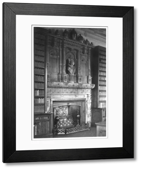 Framed Print : Chimney piece of the Library at Windsor Castle, 1896 Framed Print : Chimney piece of the Library at Windsor Castle, 1896