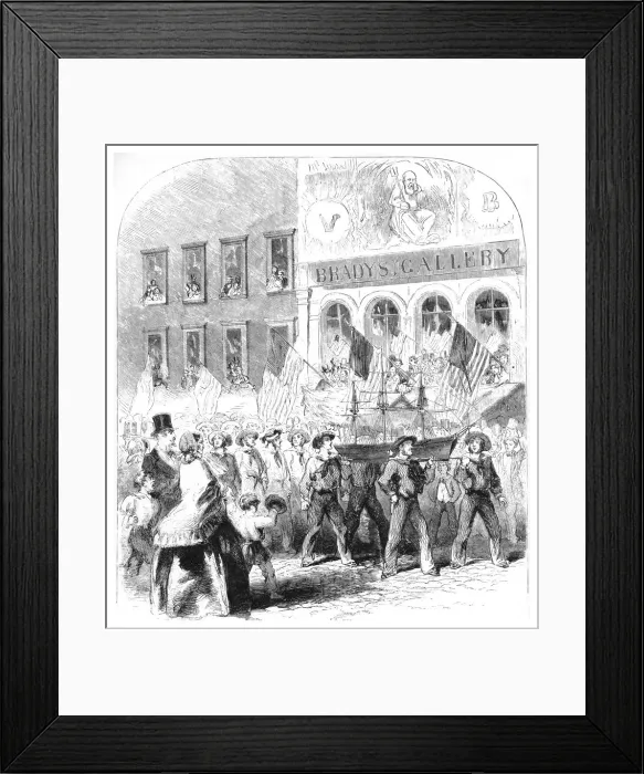 Framed Print : The Atlantic Telegraph Cable, Parade, c1858