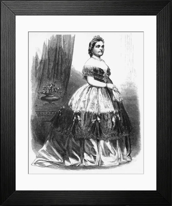 Framed Print : Mrs Lincoln, c1860s. Artist: Brady Framed Print : Mrs Lincoln, c1860s. Artist: Brady