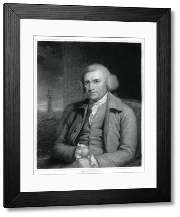 Framed Print : John Smeaton, English civil engineer, (1833). Artist: R Woodman Framed Print : John Smeaton, English civil engineer, (1833). Artist: R Woodman