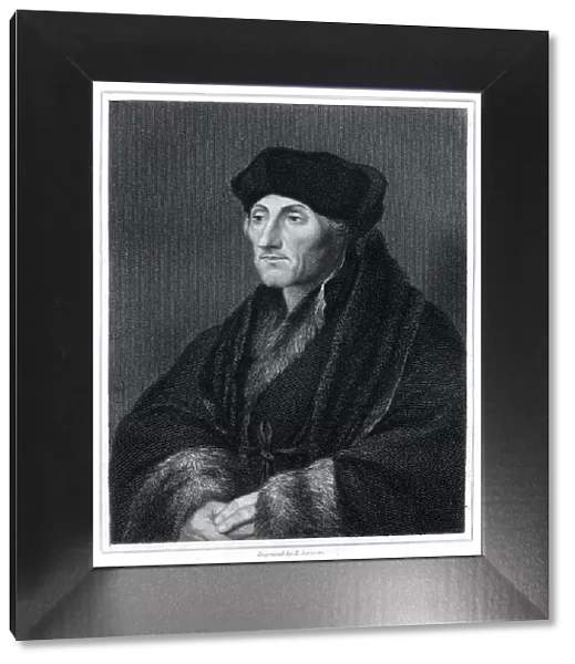 Desiderius Erasmus, Renaissance humanist, (1833). Artist: E Scriven