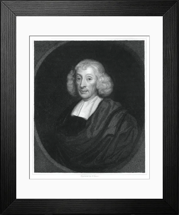 Framed Print : John Ray, English naturalist, (1833). Artist: H Mayer