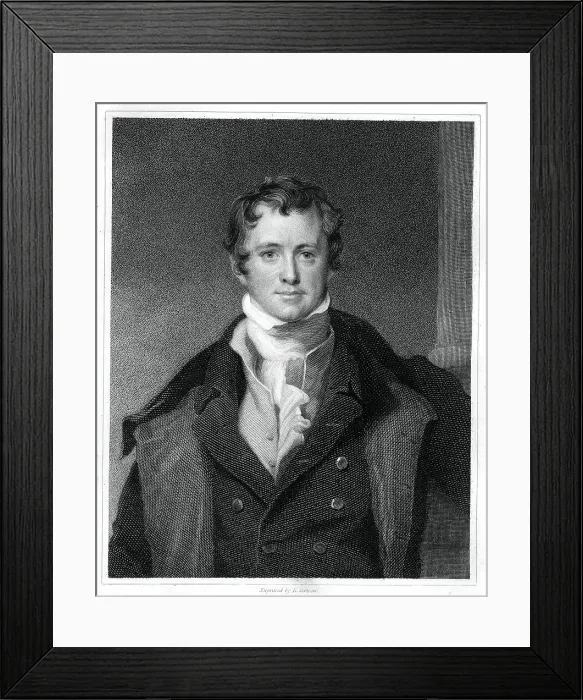 Framed Print : Humphry Davy, English chemist, (1833). Artist: E Scriven Framed Print : Humphry Davy, English chemist, (1833). Artist: E Scriven