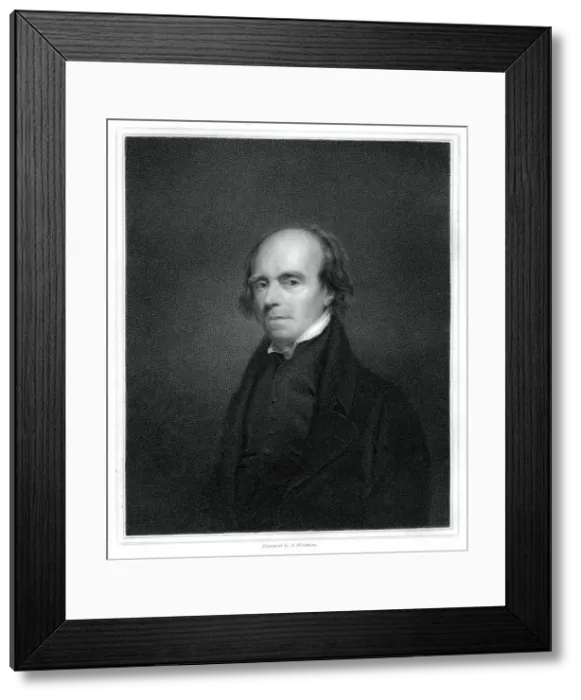 Framed Print : John Flaxman, British designer, draughtsman and sculptor, (1833). Artist: R Woodman Framed Print : John Flaxman, British designer, draughtsman and sculptor, (1833). Artist: R Woodman