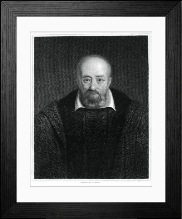 Framed Print : George Buchanan, Scottish historian and humanist scholar, (1833). Artist: E Scriven Framed Print : George Buchanan, Scottish historian and humanist scholar, (1833). Artist: E Scriven