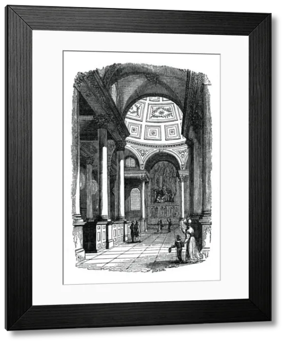 Framed Print : St Stephens Church, Walbrook, London, 1833. Artist: Jackson Framed Print : St Stephens Church, Walbrook, London, 1833. Artist: Jackson