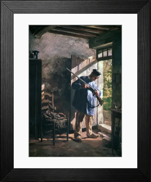Framed Print : Before the Hunt, 1883. Artist: Janez Subic Framed Print : Before the Hunt, 1883. Artist: Janez Subic