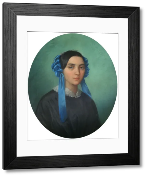 Framed Print : Portrait of a Young Girl, 1843. Artist: Theophile Gautier Framed Print : Portrait of a Young Girl, 1843. Artist: Theophile Gautier