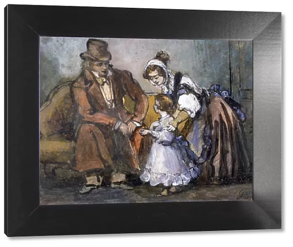 The Happy Family, 1847. Artist: Paul Gavarni