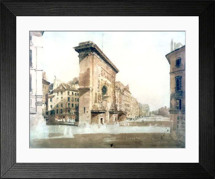 Framed Print : La Porte St Denis, Paris, 1800. Artist: Thomas Girtin Framed Print : La Porte St Denis, Paris, 1800. Artist: Thomas Girtin
