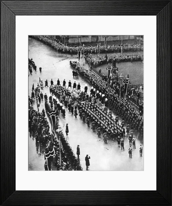 Framed Print : King George Vs funeral procession passing out of Palace Yard, London, 1936 Framed Print : King George Vs funeral procession passing out of Palace Yard, London, 1936