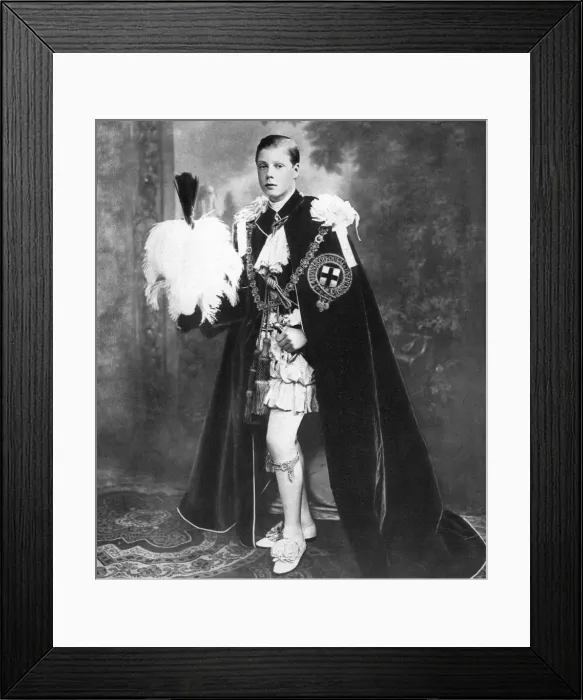Framed Print : Edward, Prince of Wales as a Knight of the Garter, early 20th century Framed Print : Edward, Prince of Wales as a Knight of the Garter, early 20th century