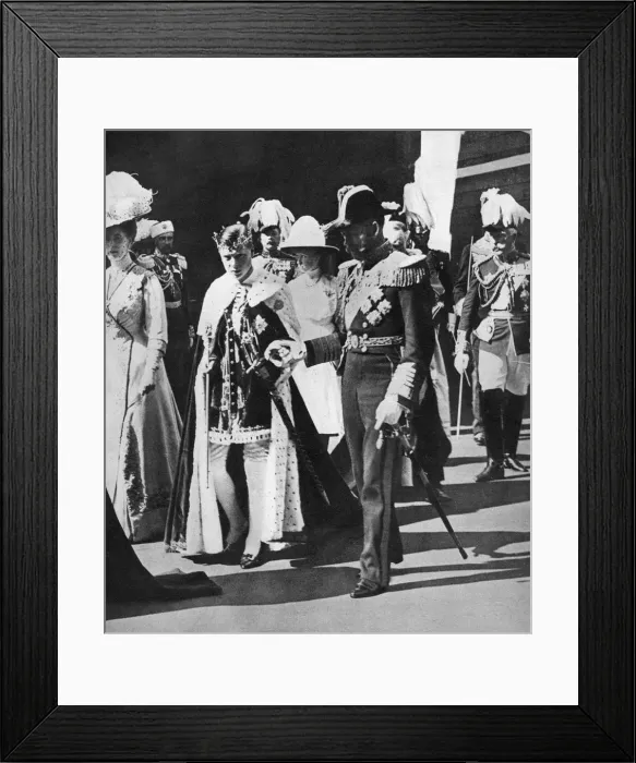 Framed Print : Prince Edwards investiture as Prince of Wales, 1911 Framed Print : Prince Edwards investiture as Prince of Wales, 1911