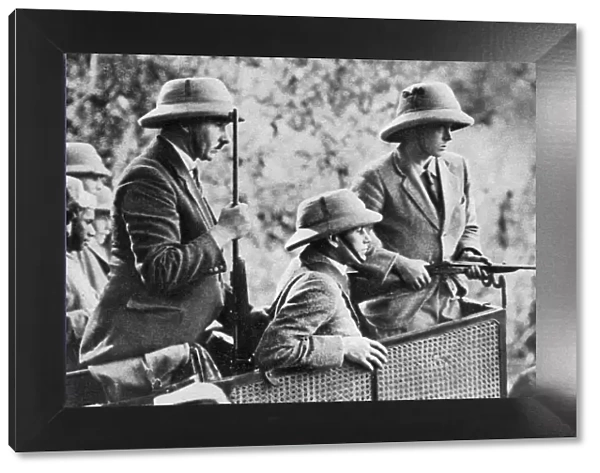 The Prince of Wales tiger shooting in Nepal, the Indian Tour, 1921