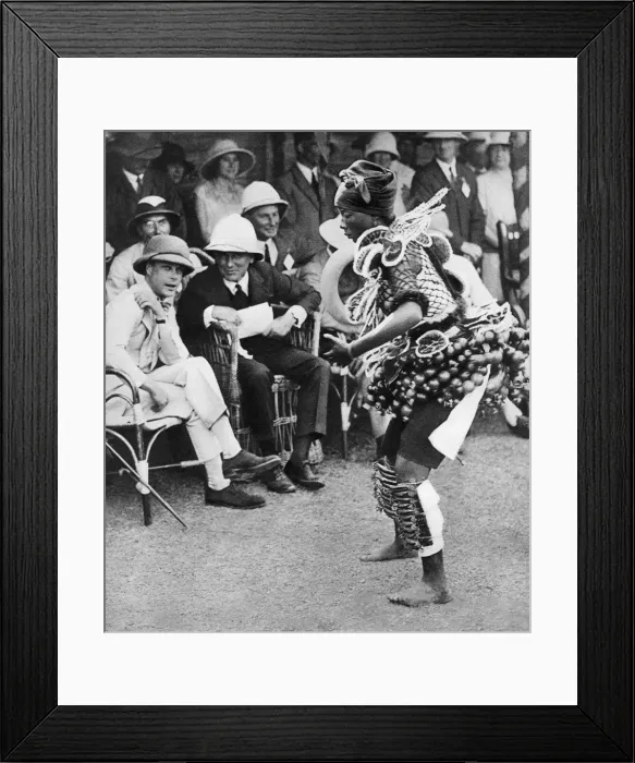 Framed Print : The Prince of Wales watching a traditional dance, Freetown, Sierra Leone, 1925 Framed Print : The Prince of Wales watching a traditional dance, Freetown, Sierra Leone, 1925