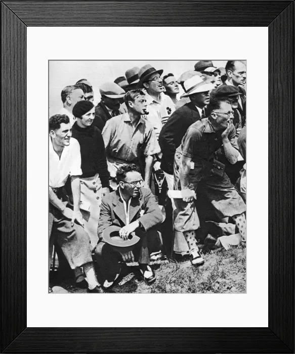 Framed Print : The Prince of Wales smokes a pipe at the Open Golf Championship, St Andrews, c1930s Framed Print : The Prince of Wales smokes a pipe at the Open Golf Championship, St Andrews, c1930s