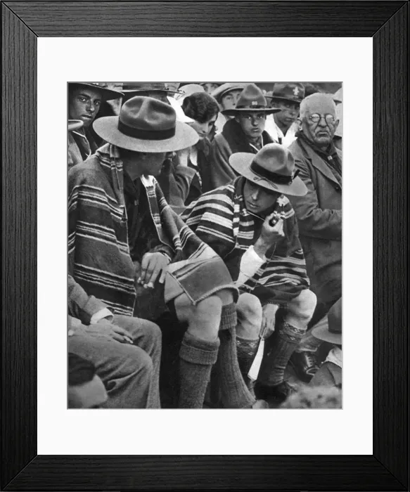 Framed Print : The Prince of Wales with the Welsh scouts, 1926 Framed Print : The Prince of Wales with the Welsh scouts, 1926