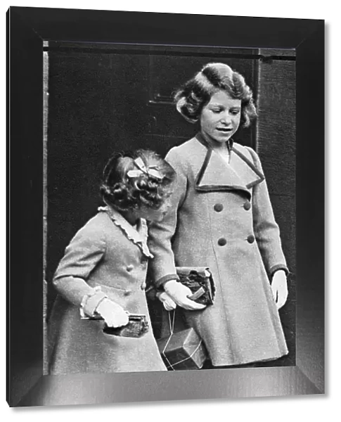Princess Elizabeth and her sister, c1936