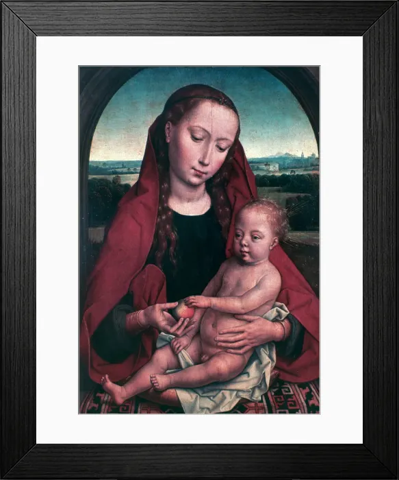 Framed Print : The Virgin and Child, c1453-1494. Artist: Hans Memling Framed Print : The Virgin and Child, c1453-1494. Artist: Hans Memling