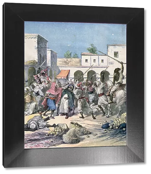 Assassination of a French collaborator, Morocco, 1891. Artist: Henri Meyer